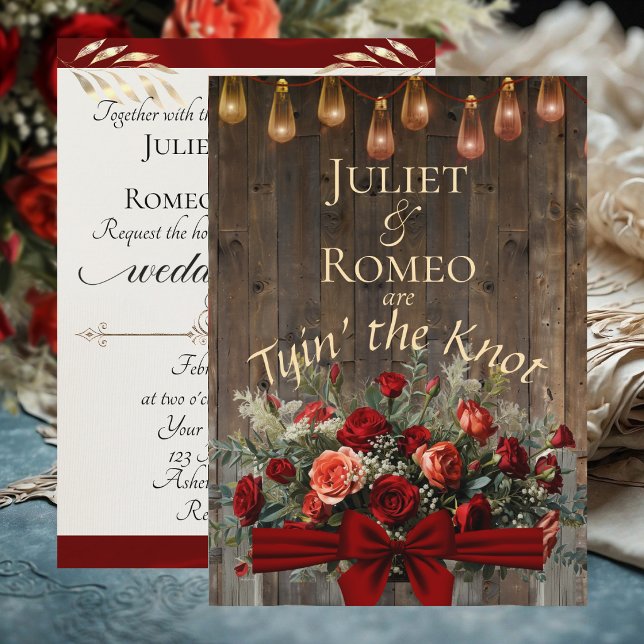 Tyin' the Knot Wildflowers & Ribbon - Red (Creator Uploaded)
