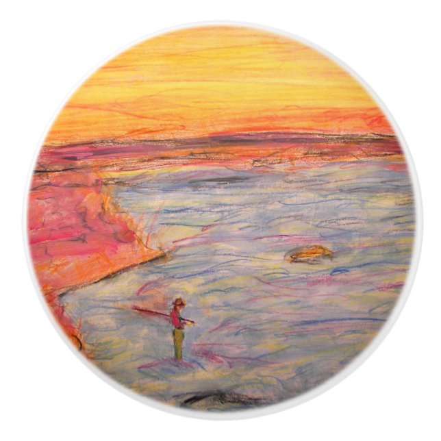 tying one on ceramic knob (Front)