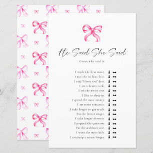 Tying the Knot Bridal Shower He Said She Said