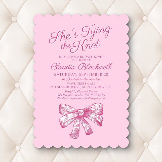 Tying the Knot Bridal Shower Invitation (Creator Uploaded)