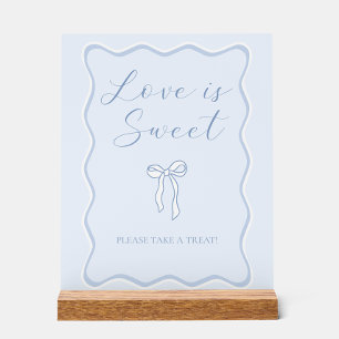 Tying the Knot bridal Shower Love is Sweet Favor Acrylic Sign