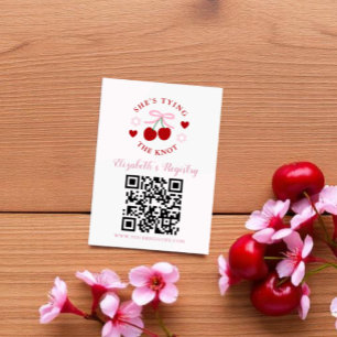 Tying the Knot Bridal Shower Registry Enclosure Card