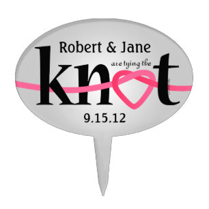 Tying The Knot Cake Topper