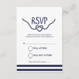 Tying the Knot Calligraphy RSVP