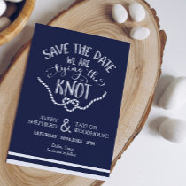 Tying the Knot Calligraphy Save the Date