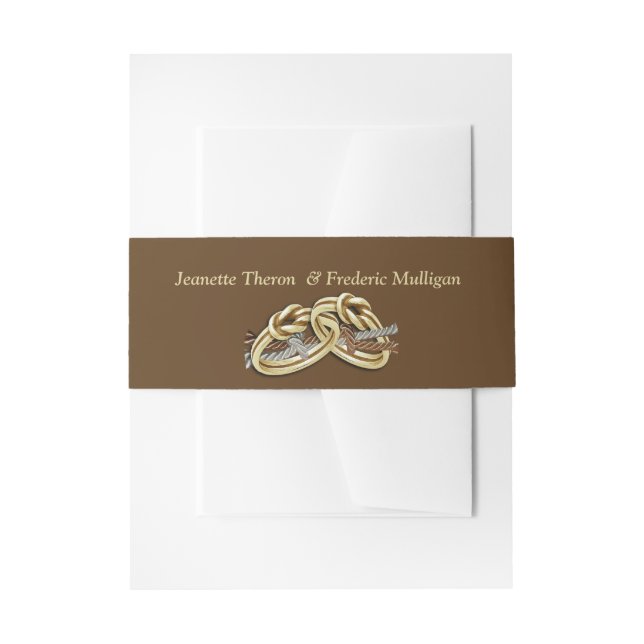 Tying the Knot Celebration Belly Band (Front Example)