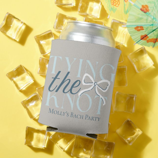 Tying the Knot – Elegant Minimalist Wedding Design Can Cooler (In Situ Summer)