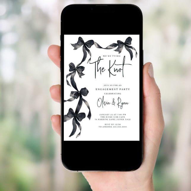 Tying the Knot Engagement Party Invitation (Front Digital)