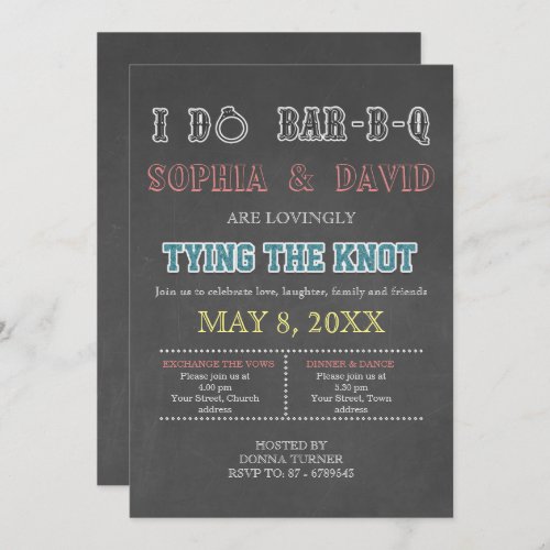 Tying the Knot Engagement Party Invitation