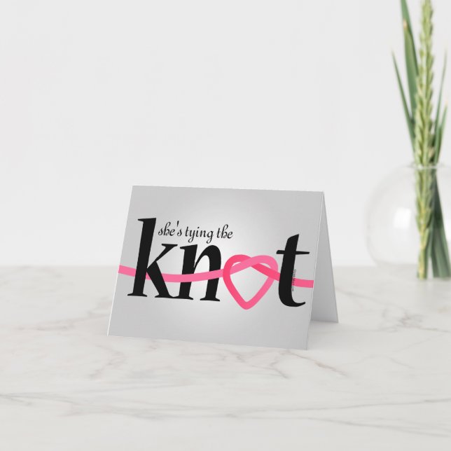 Tying The Knot Personalized Note Cards (Front)