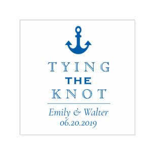 Tying the Knot Personalized Self Inking Stamp