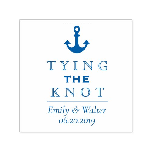 Tying the Knot  Personalized Self Inking Stamp