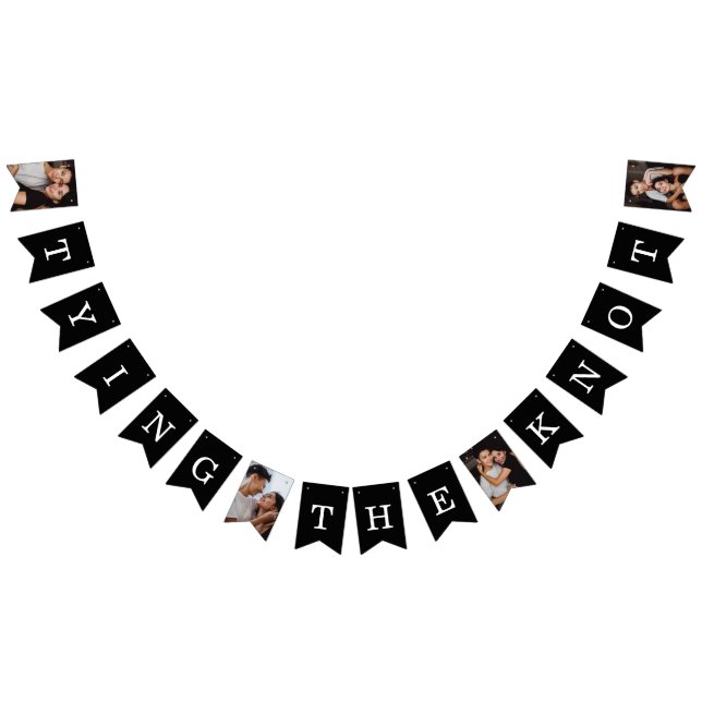 Tying The Knot Photo LGBTQ Bunting Flags (All)