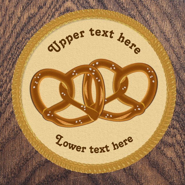 Tying the Knot Pretzel Bread Twists - 2 lines text Patch (Creator Uploaded)