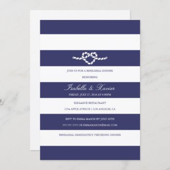 Tying The Knot | Rehearsal Dinner Invitation by PinkMoonPaperie at Zazzle