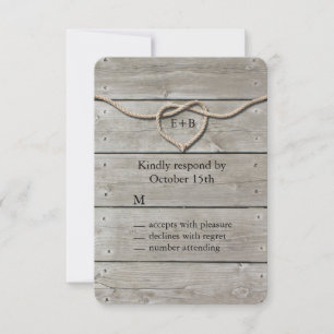 Tying the Knot RSVP Card