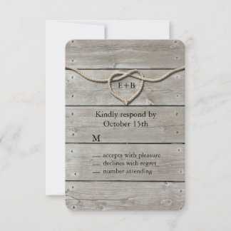 Tying the Knot RSVP Card