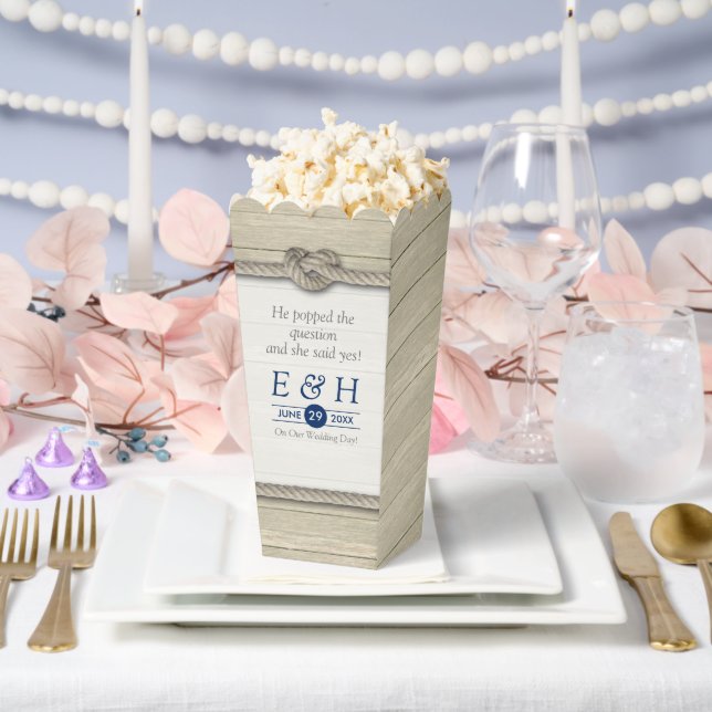 Tying The Knot Rustic Beach Wedding Favor Boxes (Wedding)