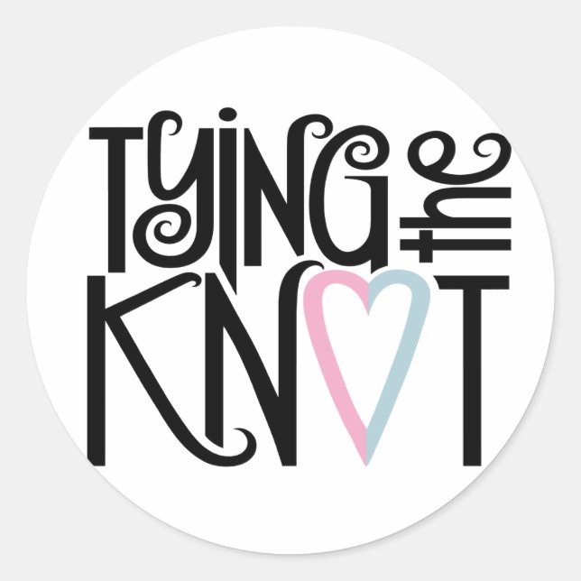 Tying the Knot Sticker (Front)