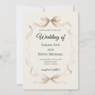 Tying the Knot Wedding Invitation