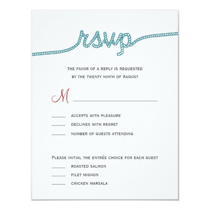 Tying The Knot Wedding RSVP cards Zazzle
