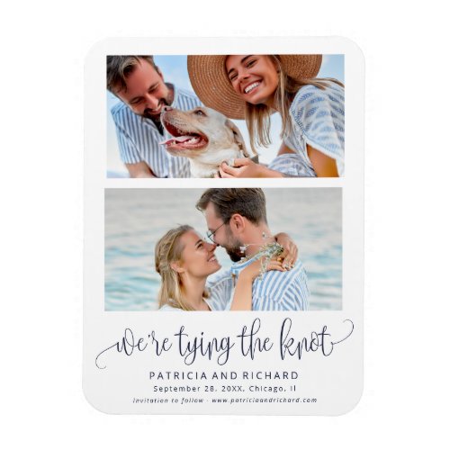 Tying The Knot Wedding Save The  Date 2 Photo Magnet