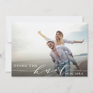 Tying the Knot   Wedding Save the Date Photo Card