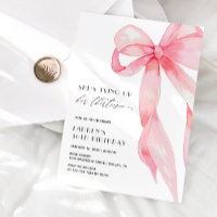 Tying Up Her Thirties Coquette Bow 40th Birthday