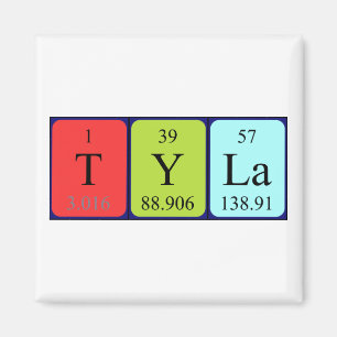 Tyla periodic table name magnet