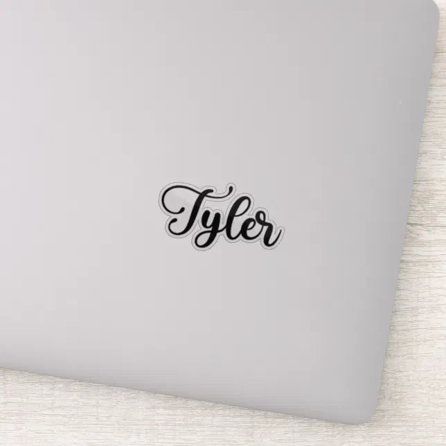 Tyler Name - Handwritten Calligraphy Sticker | Zazzle