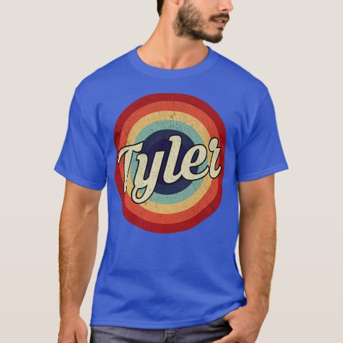 Tyler Retro Circle Vintage T_Shirt