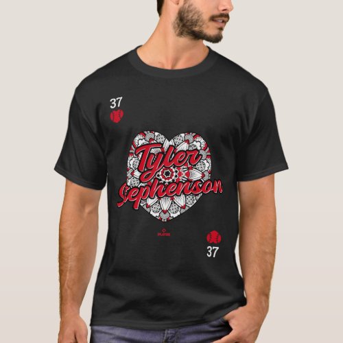 Tyler Stephenson of Hearts Baseball Fan Cincinnati T_Shirt