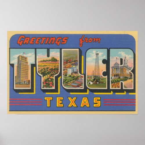 Tyler TexasLarge Letter ScenesTyler TX Poster