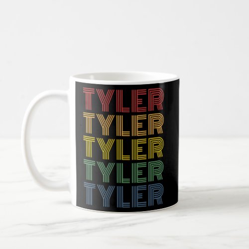 Tyler Wordmark Pattern Personalized Name Coffee Mug