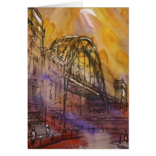 Tyne Bridge Newcastle Card (Front)