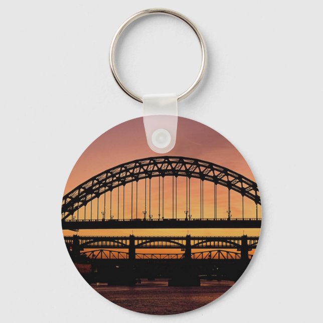 Tyne Bridge, Newcastle, England Keychain (Front)