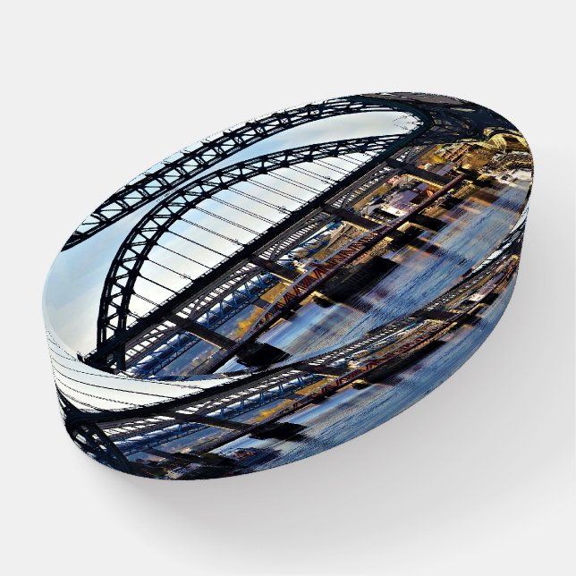 Tyne Bridge Photo Newcastle UK Paperweight (Angled)