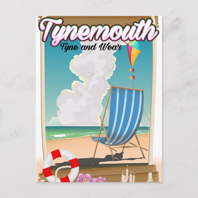 Tynemouth Tyne and Wear, Travel poster Postcard (Front)