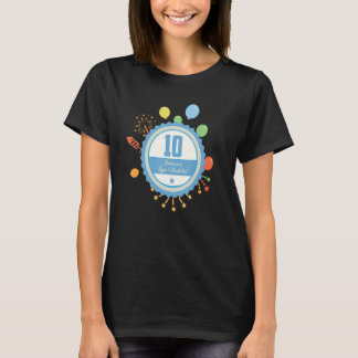 Type 1 Diabetes Anniversary T1d   10 Year T1d Cele T-Shirt