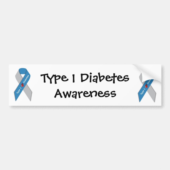 Type 1 Diabetes Awareness Bumper Sticker