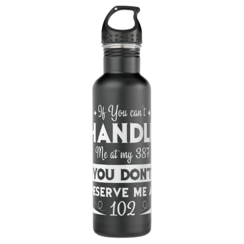 Type 1 Diabetes Awareness Gift You Cant Handle Me Stainless Steel Water Bottle