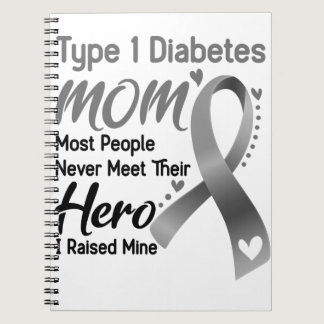 Type 1 Diabetes Awareness Month Ribbon Gifts Notebook