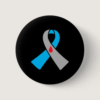 Type 1 Diabetes Awareness Ribbon Badge  Button