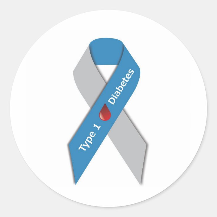 Type 1 Diabetes Awareness Ribbon Classic Round Sticker Zazzle Com Select from premium diabetes ribbon images of the highest quality. type 1 diabetes awareness ribbon classic round sticker zazzle com