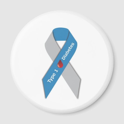 Type 1 Diabetes Awareness Ribbon Magnet