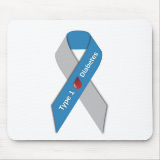Type 1 Diabetes Awareness Ribbon Mouse Pad