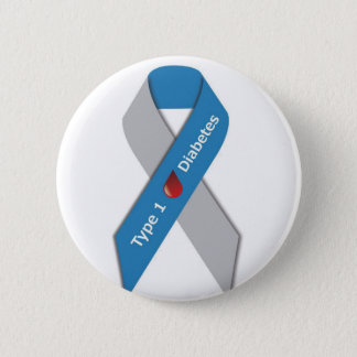 Type 1 Diabetes Awareness Ribbon Pinback Button