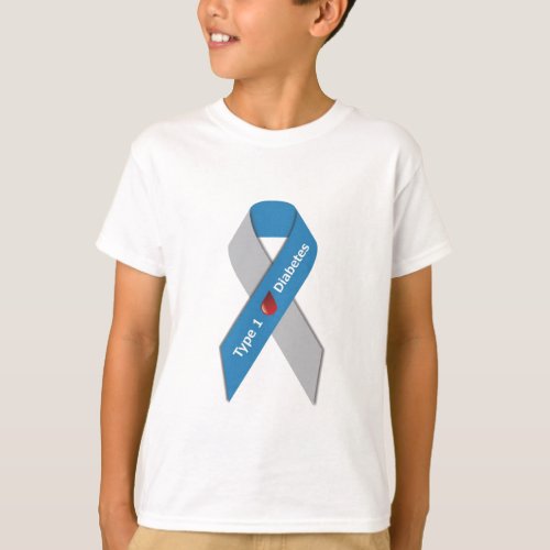 Type 1 Diabetes Awareness Ribbon T_Shirt