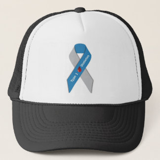 Type 1 Diabetes Awareness Ribbon Trucker Hat