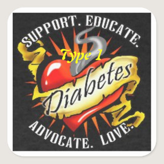 Type 1 Diabetes Awareness Sticker